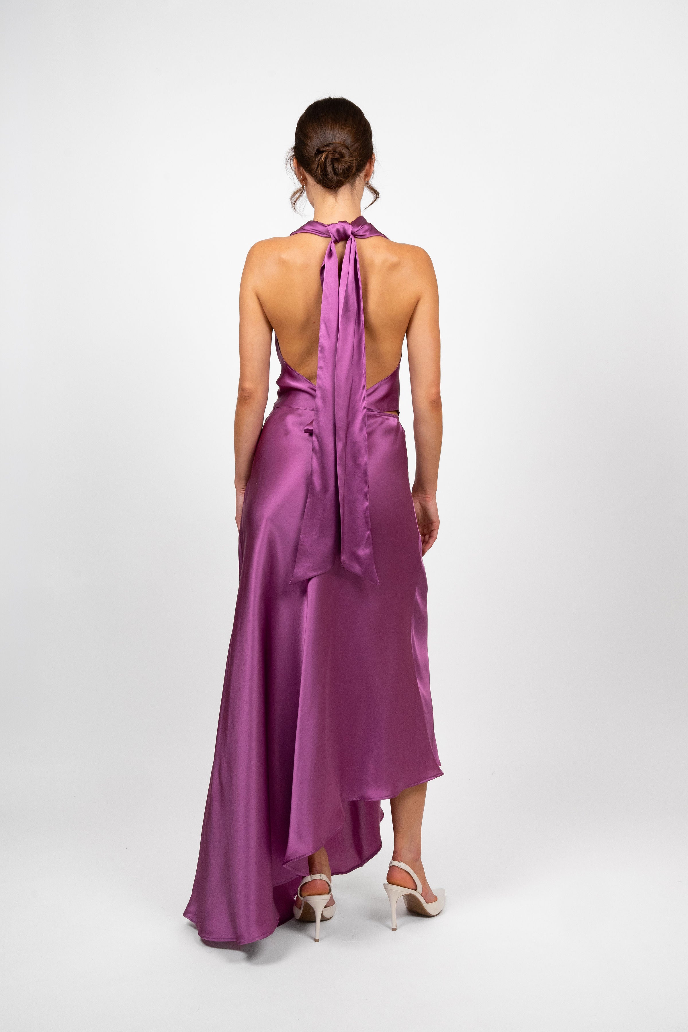 Silk Skirt - Magenta
