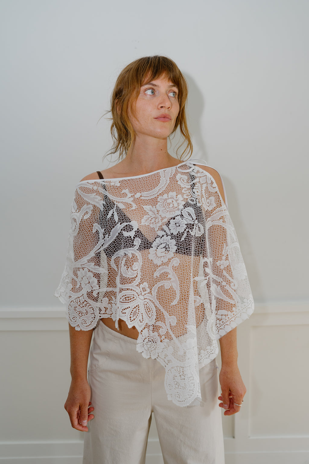 Lace Poncho - 1