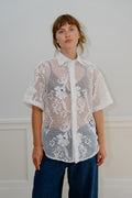 Lace Button Down - 2
