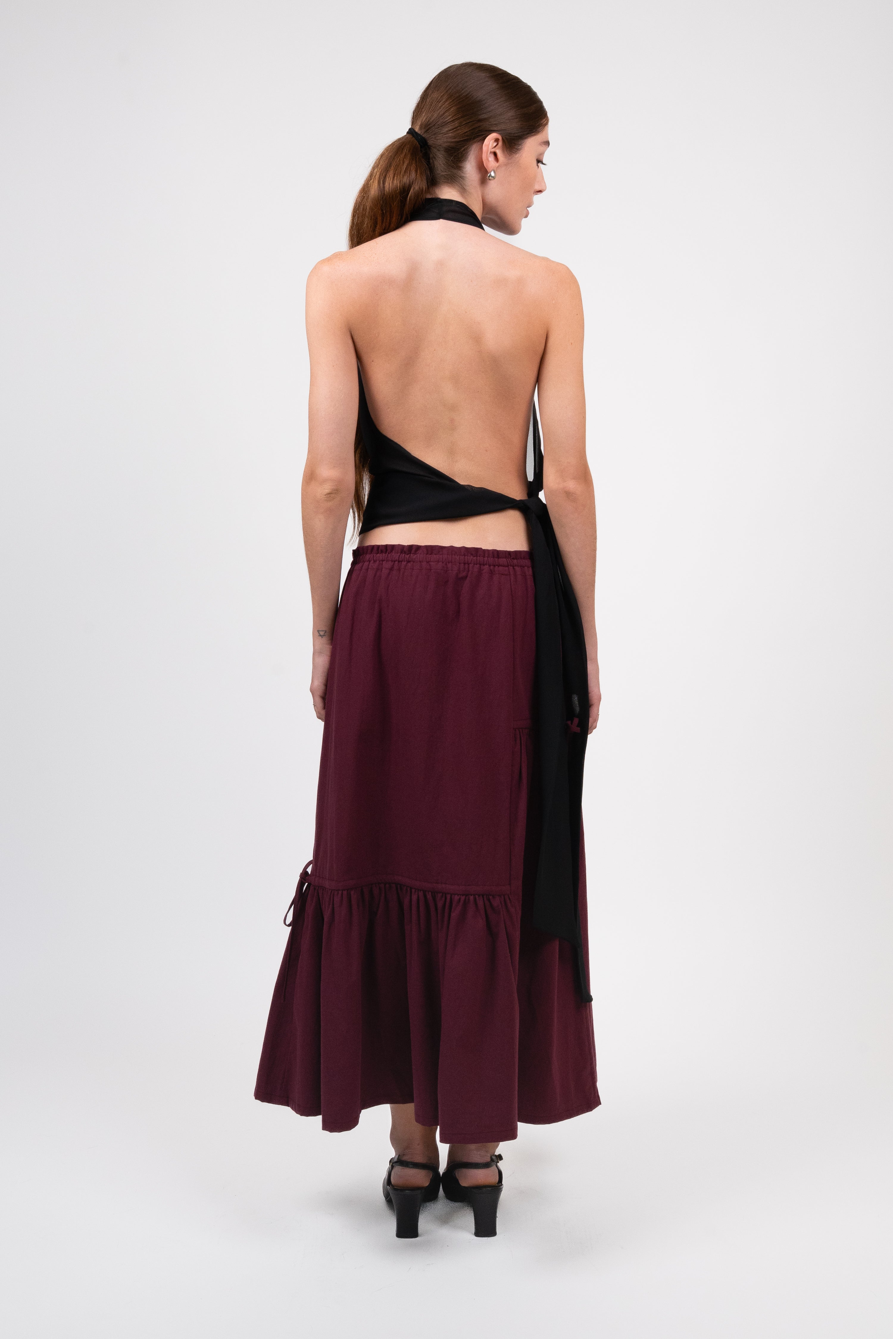 Museum Skirt - Merlot