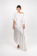 Silk Poncho - Pearl