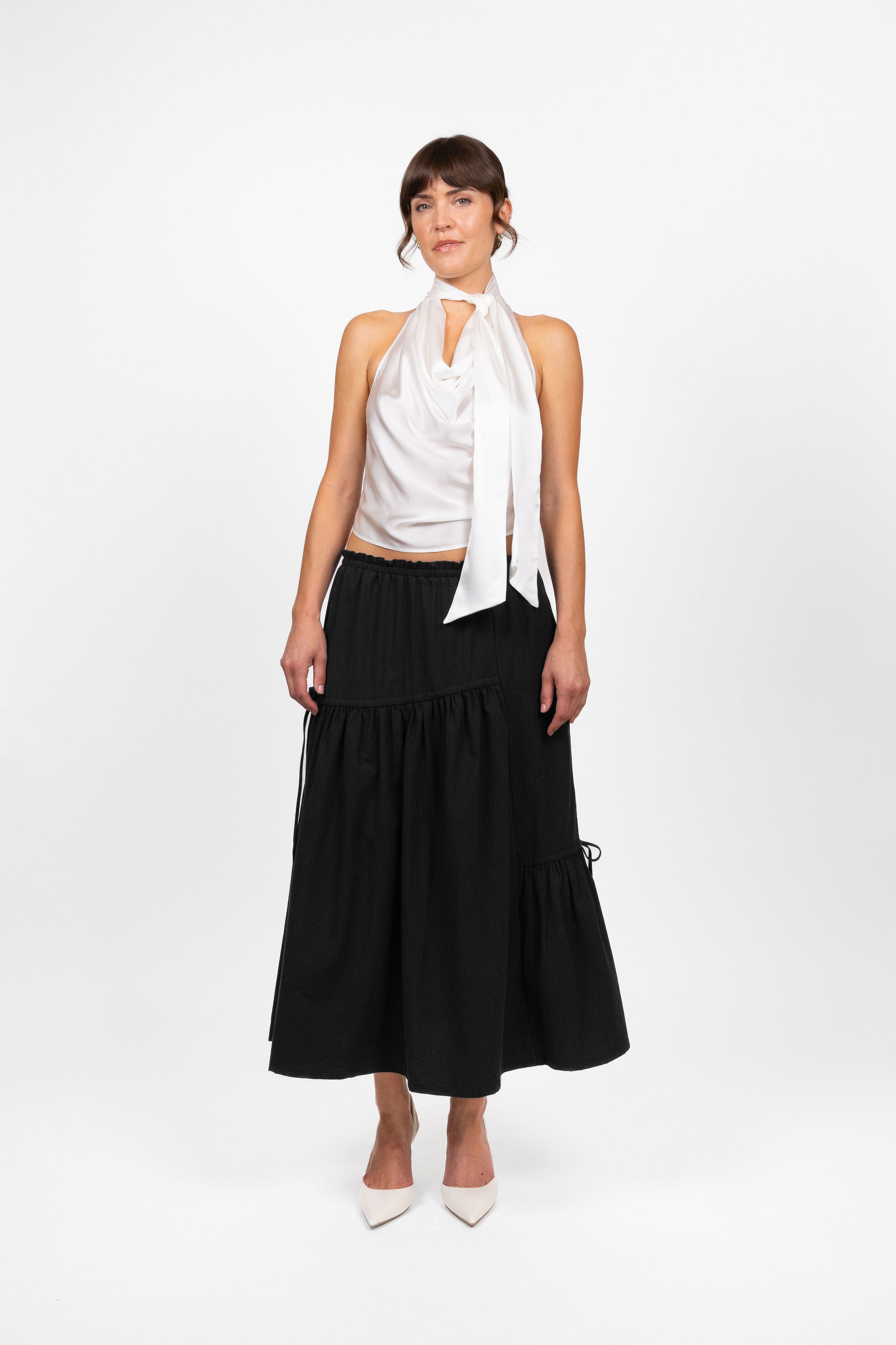 Silk Top - Pearl
